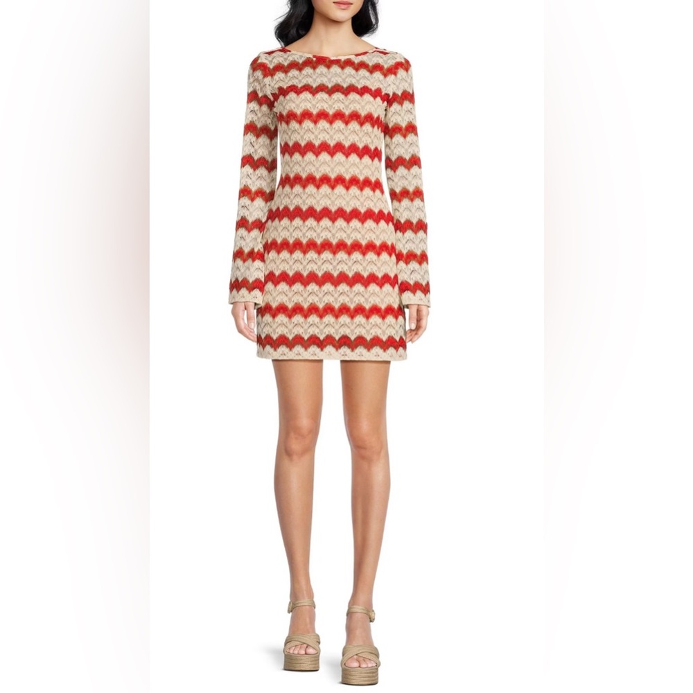 Chelsea and‎ Violet Striped Dress Size Medium